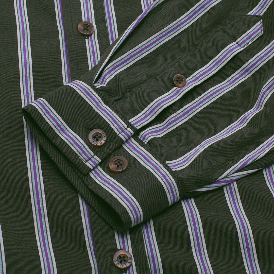 LS Button Down Olive