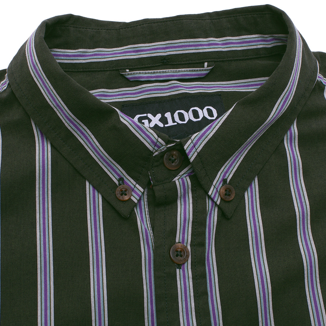 LS Button Down Olive