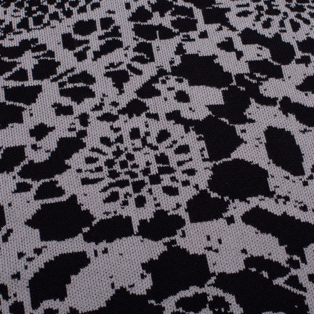 Jacquard Knit Sweater Grey