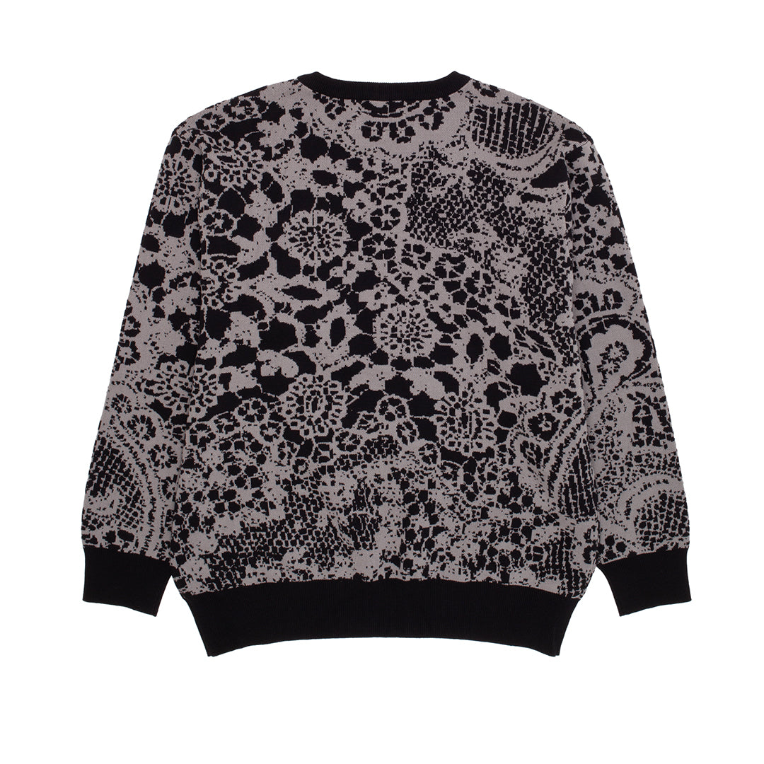 Jacquard Knit Sweater Grey