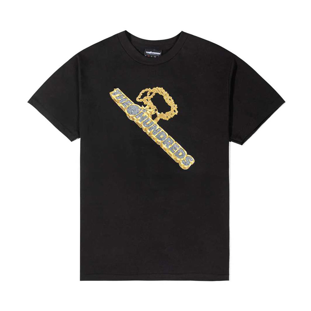 THE HUNDERDS BALLER BAR TEE BLACK