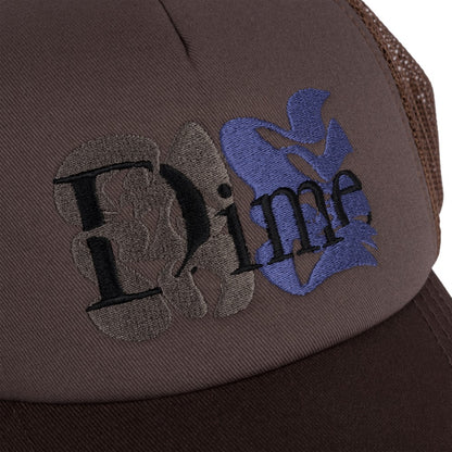 DIME CLASSIC DUO TRUCKER CAP BROWN