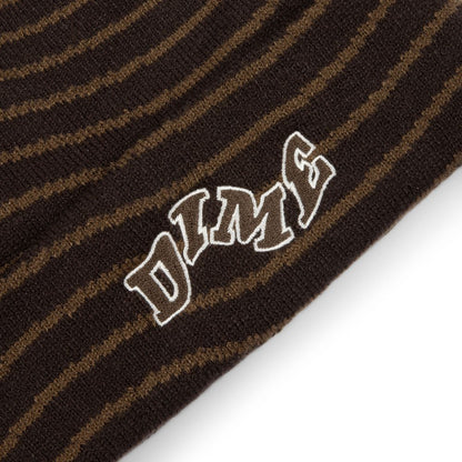 DIME COLLEGE WAVE CUFF BEANIE  BLACK