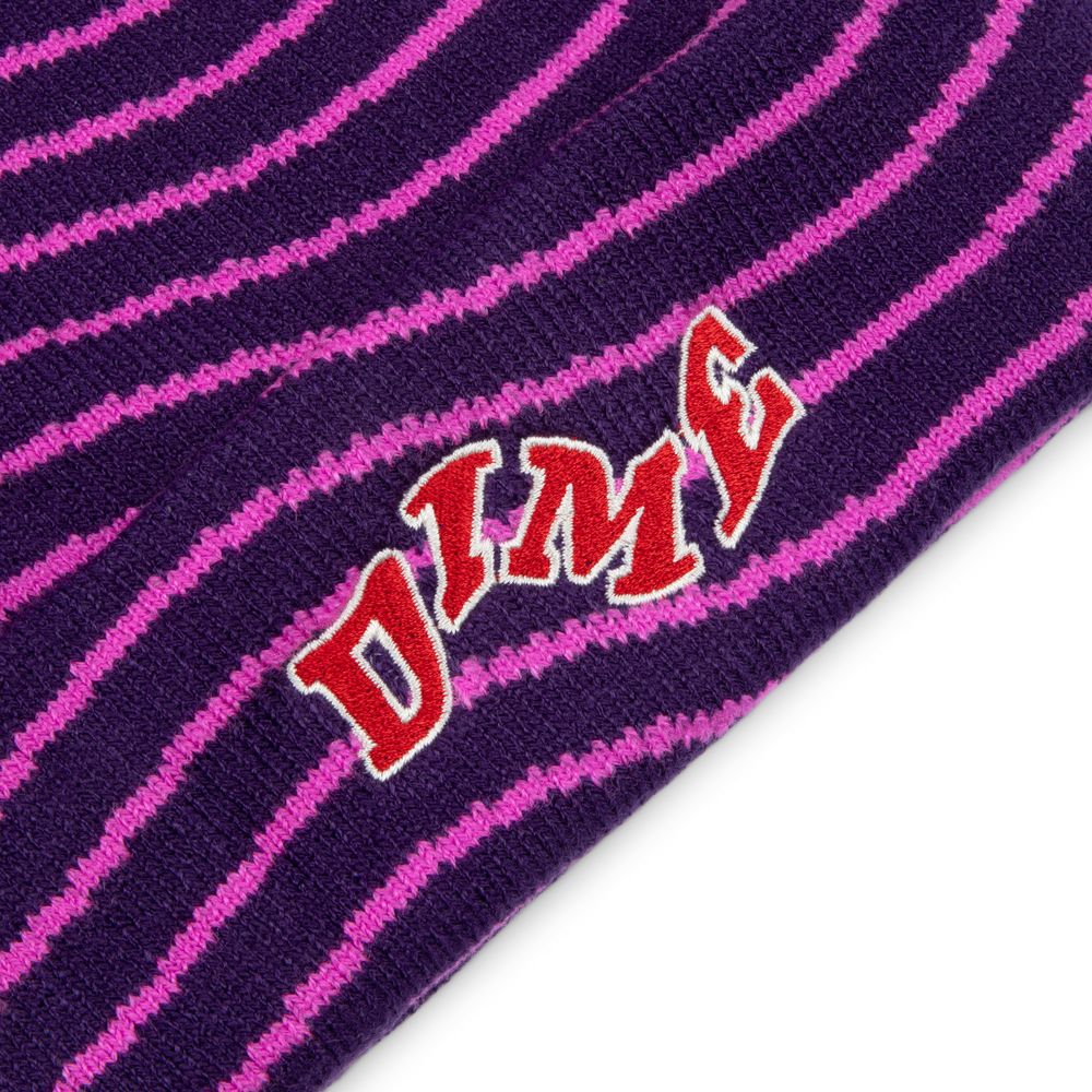 DIME COLLEGE WAVE CUFF BEANIE  BURGUNDY