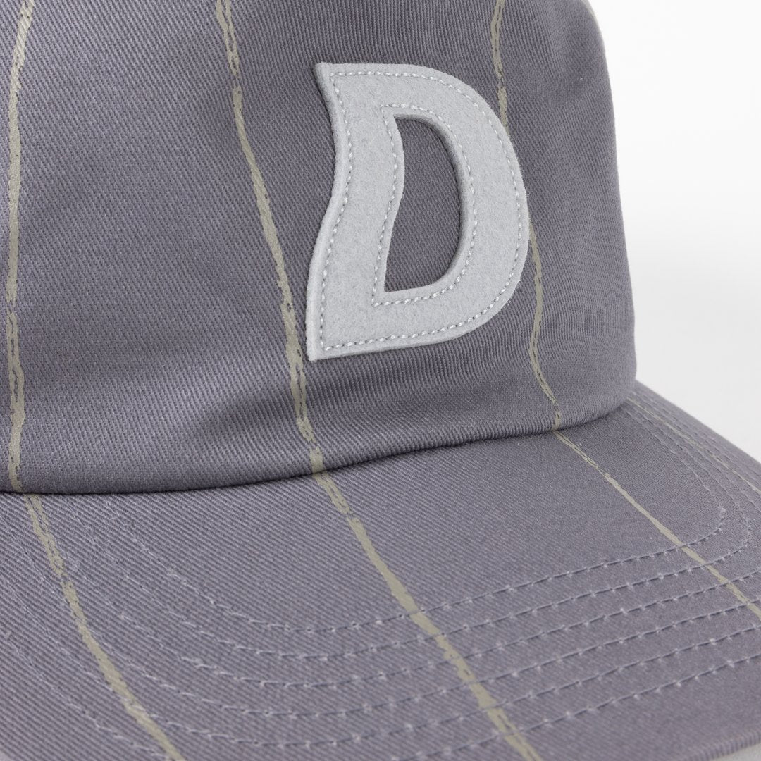 Pinstriped Worker Cap Grey