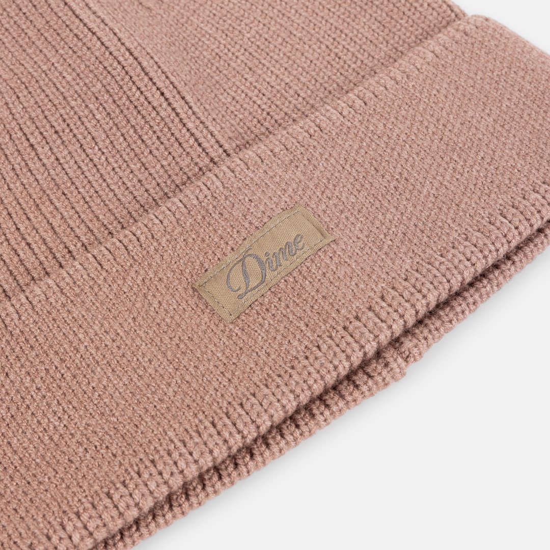 Cursive Rib Beanie Caramel