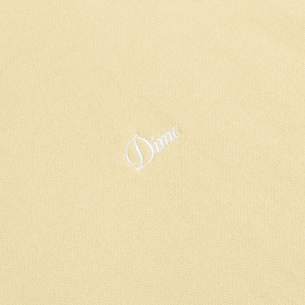 DIME CURSIVE SMALL LOGO HOODIE CREAM