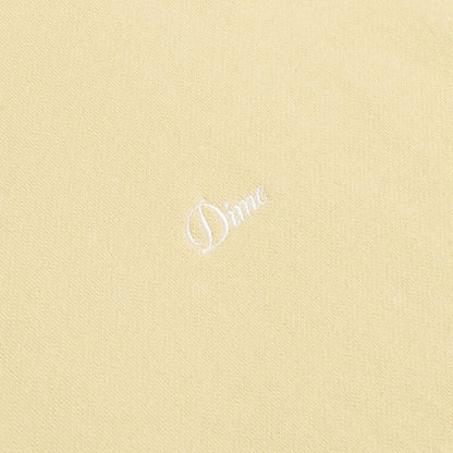 DIME CURSIVE SMALL LOGO HOODIE CREAM