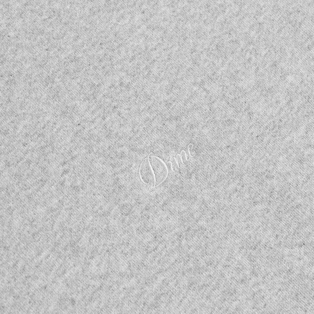 DIME CURSIVE SMALL LOGO HOODIE GREY