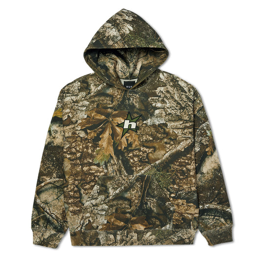 HUF X REALTREE HEAVYWEIGHT HOODIE GREEN CAMO