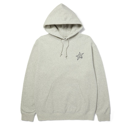 HUF H STAR LOGO HOODIE GREY