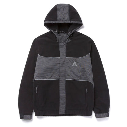 HUF NAULS POLAR FLEECE JACKET BLACK