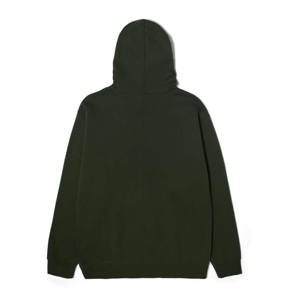 HUF SET TT FULL ZIPPER HOODIE DARK GREEN