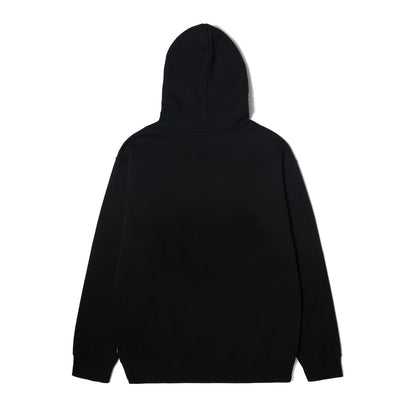 HUF FLOWER FULL ZIP HOODIE BLACK