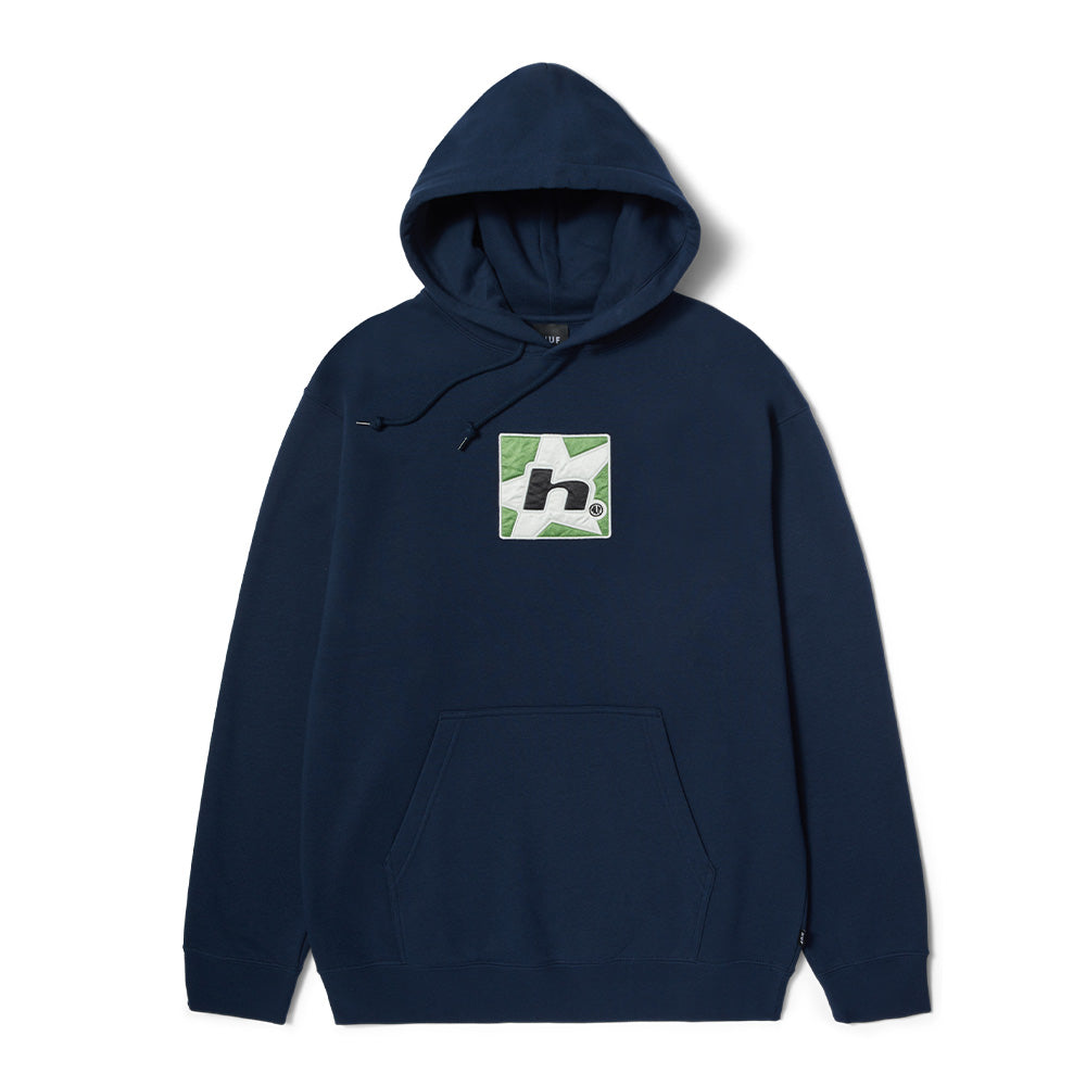 HUF H STAR PO HOODIE NAVY BLUE