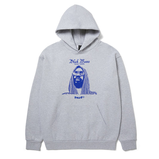 HUF X ISAAC HAYES BLACK MOSES HEAVYWEIGHT HOODIE