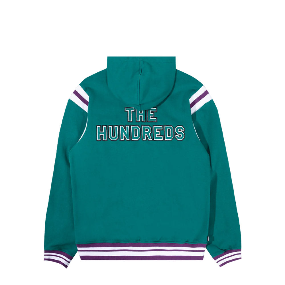 THE HUNDREDS MAMMOTH SNAP HOODIE TURQUOISE