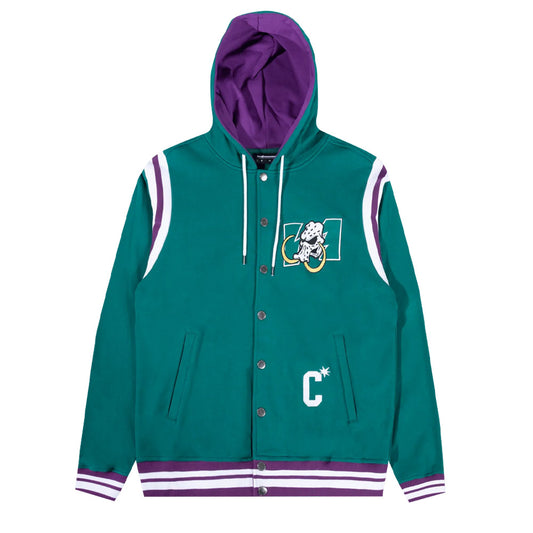 THE HUNDREDS MAMMOTH SNAP HOODIE TURQUOISE