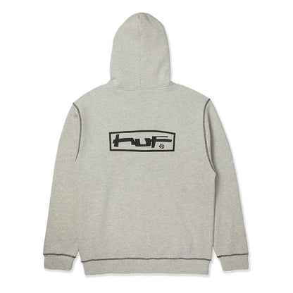 HUF STRETCH FZ HOODIE GREY