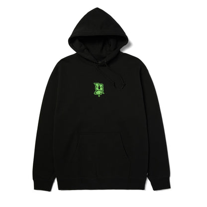 HUF MEGABLAST EMBROIDERED HOODIE BLACK