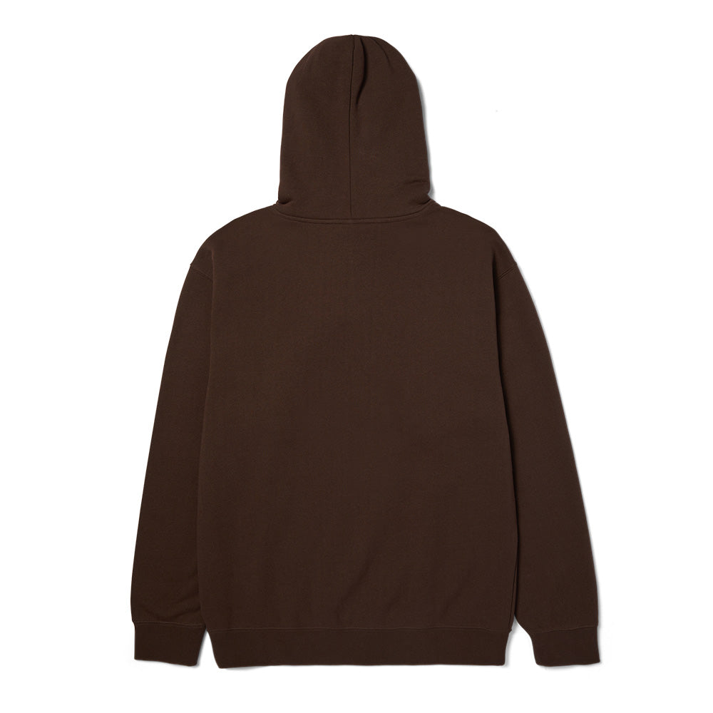 HUF MEGABLAST EMBROIDERED HOODIE BROWN