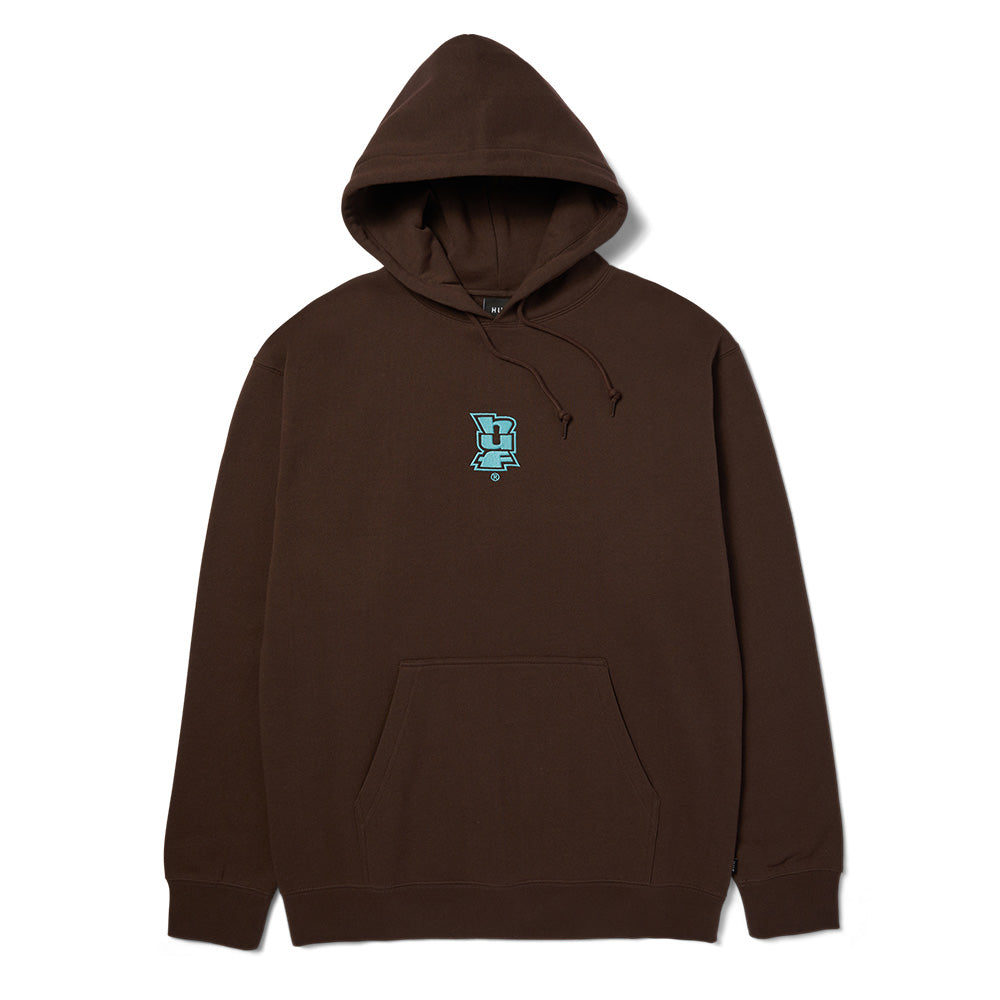 HUF MEGABLAST EMBROIDERED HOODIE BROWN