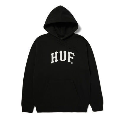 HUF ARCH HOODIE BLACK