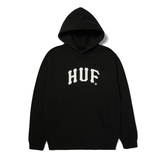 HUF ARCH HOODIE BLACK