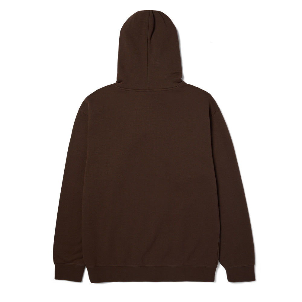 HUF ARCH HOODIE BROWN