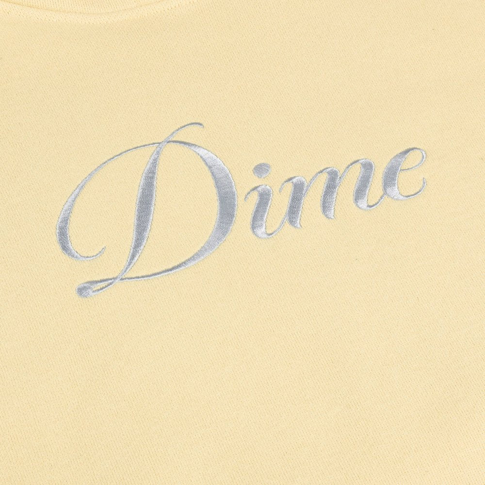 DIME CURSIVE HOODIE CREAM