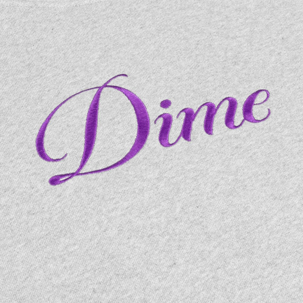 DIME CURSIVE HOODIE GREY