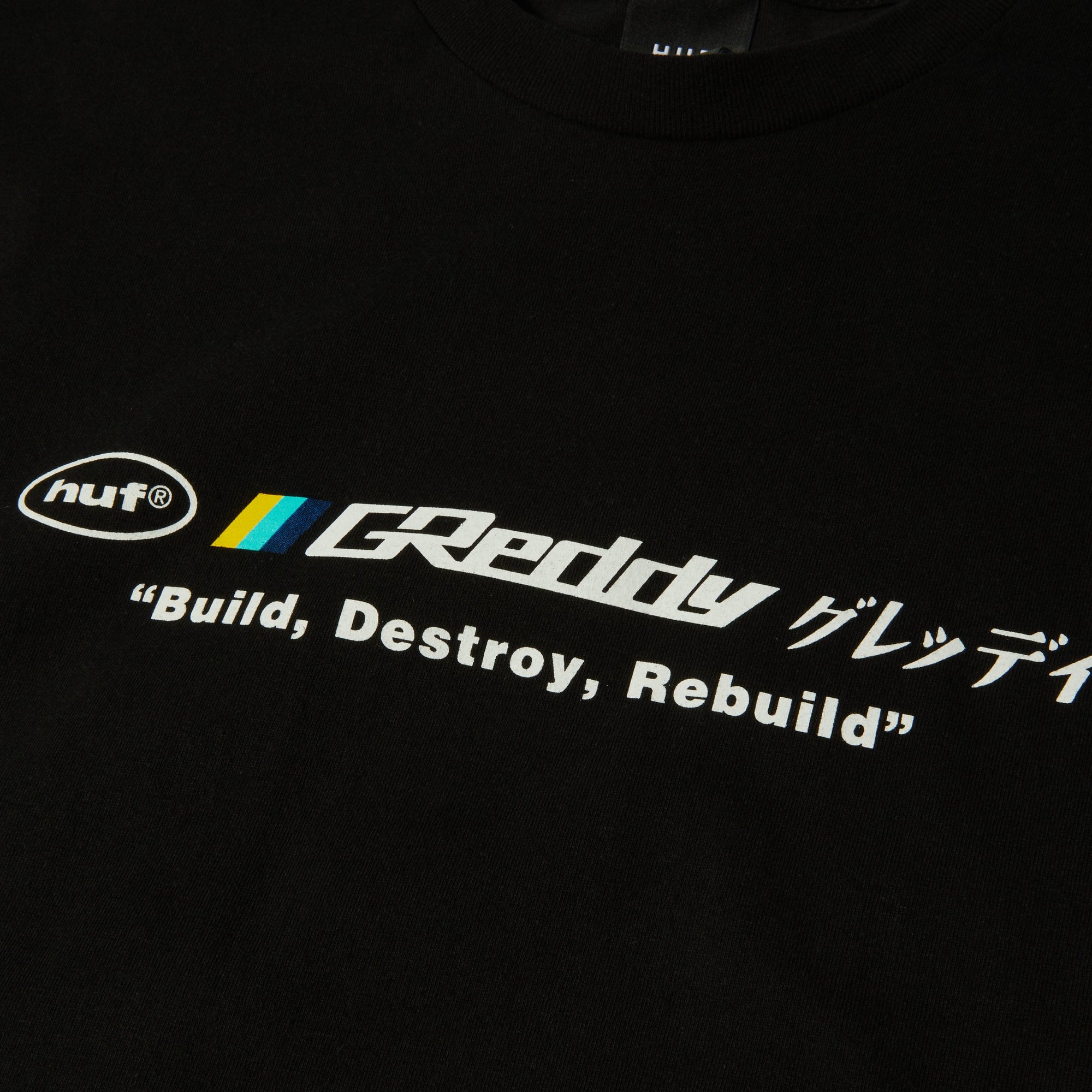 HUF X GREDDY MOTORS TEE BLACK