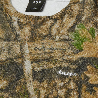 HUF X REALTREE SWEATER GREEN CAMO