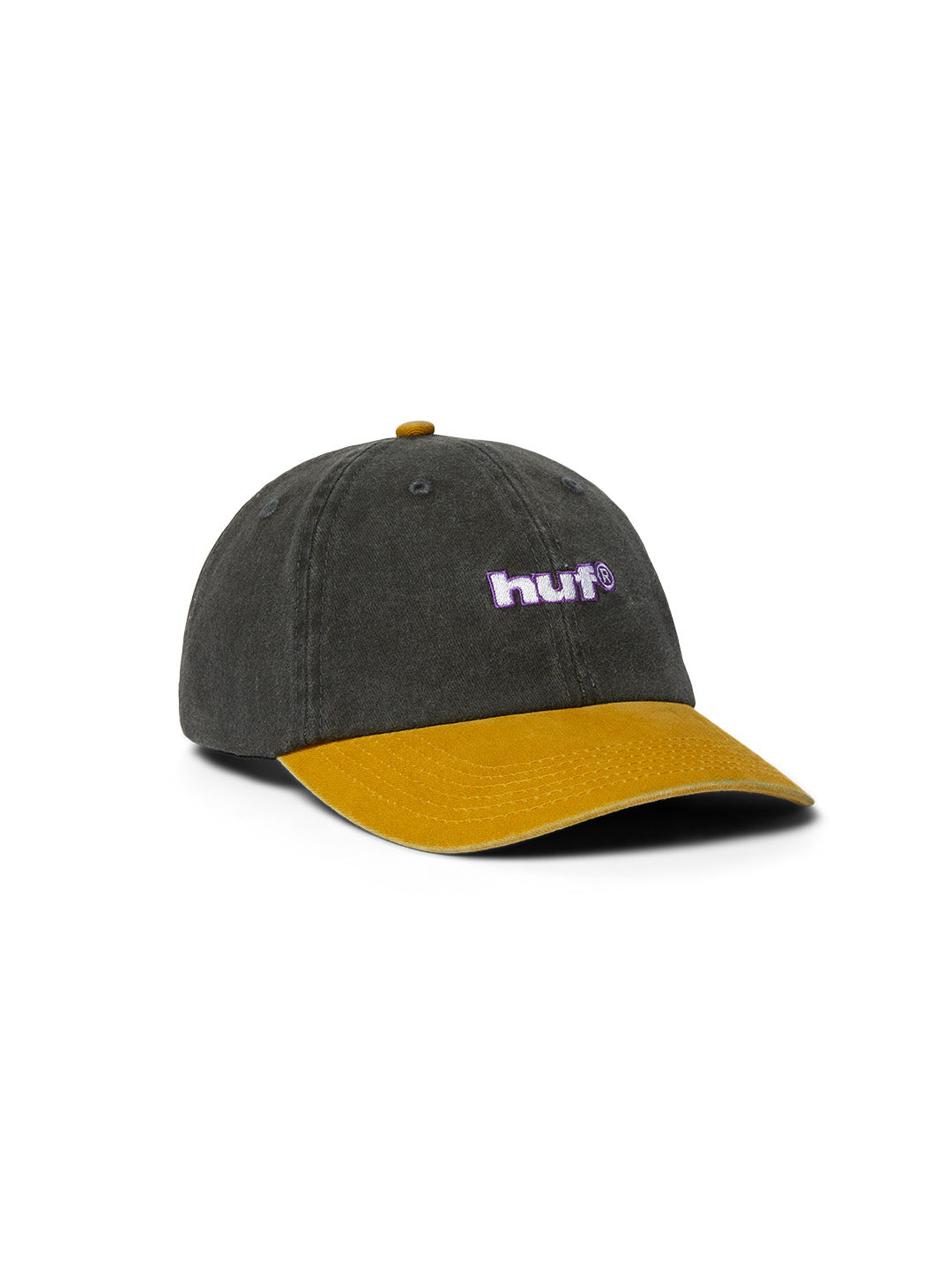 Two Tone 89 Washed 6 Panel Black