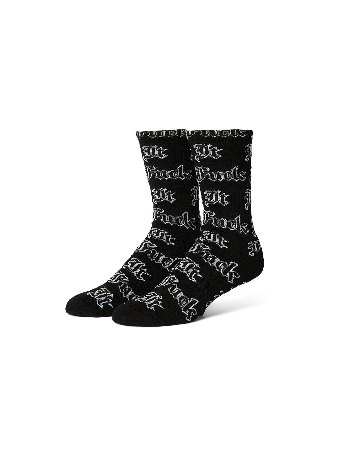 Fuck It Old English Sock Black