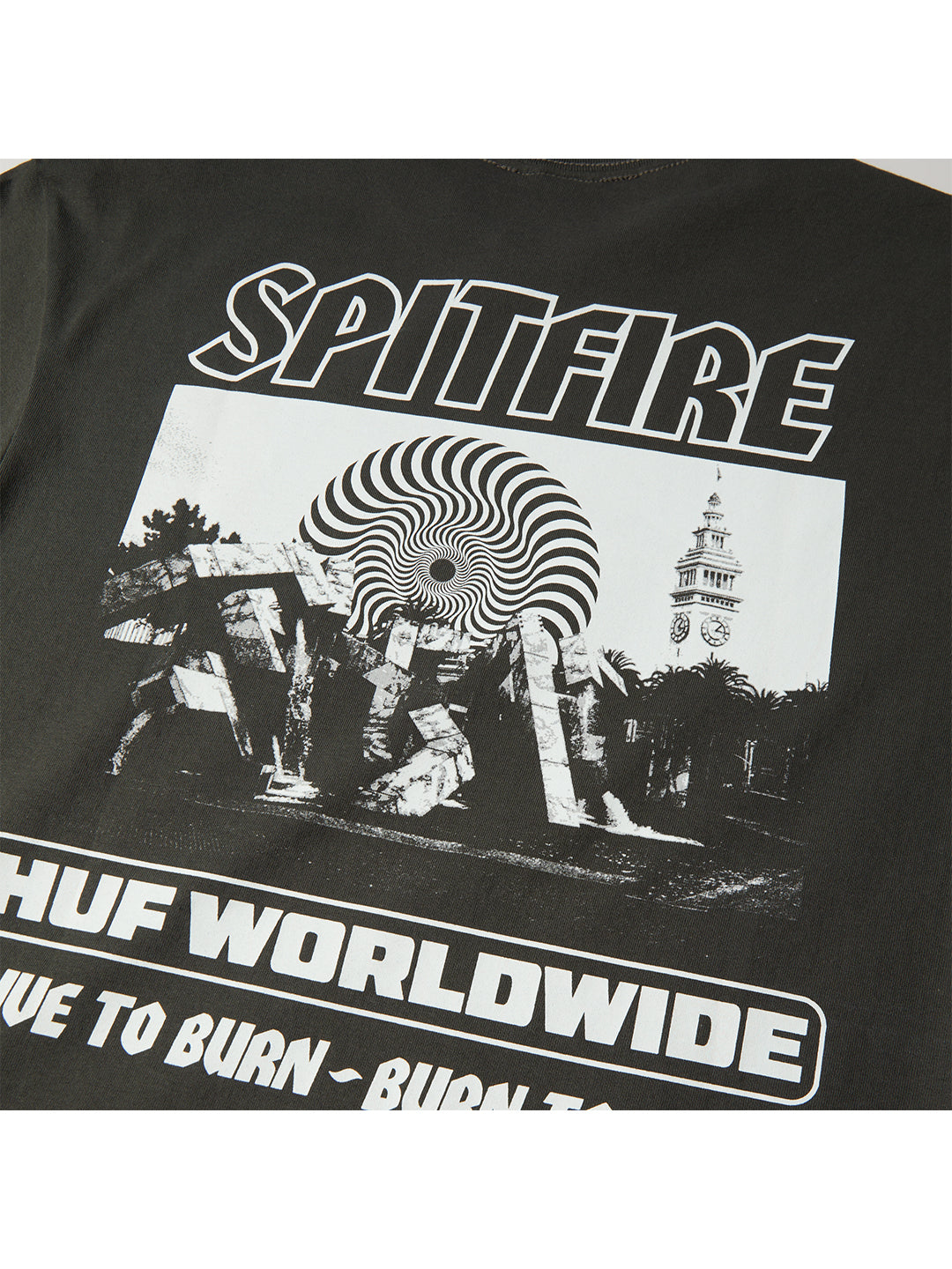 Spitfire Burn Tee Black
