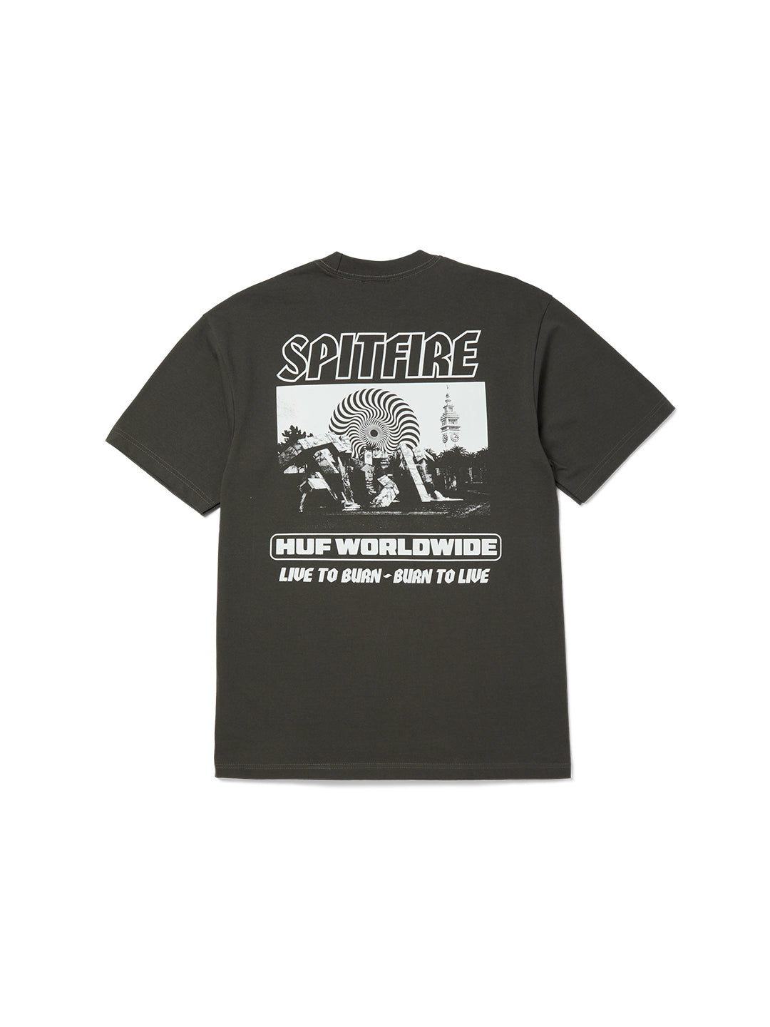 Spitfire Burn Tee Black