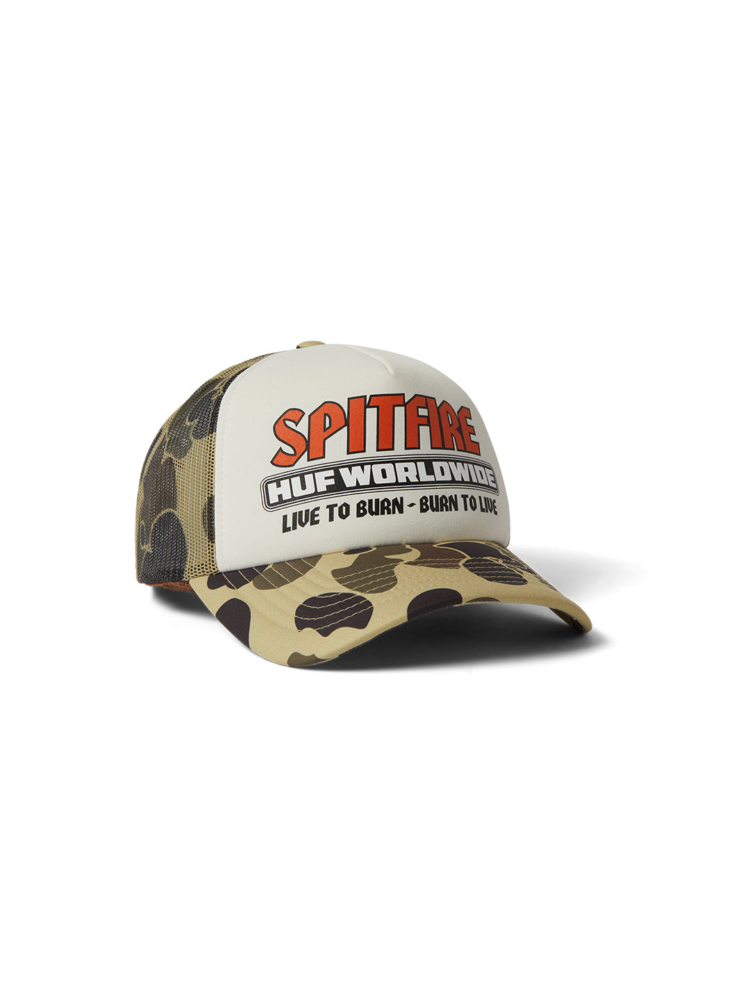Spitfire Burn Forever Trucker Green Camo