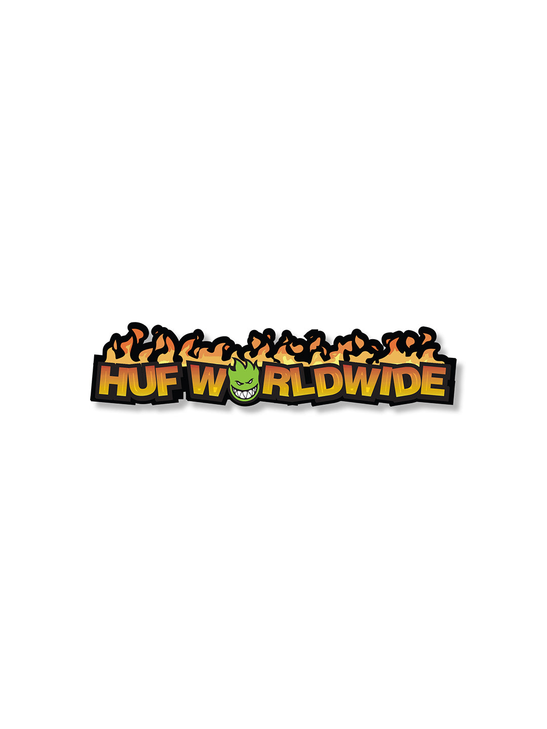 Spitfire In Flames Sticker