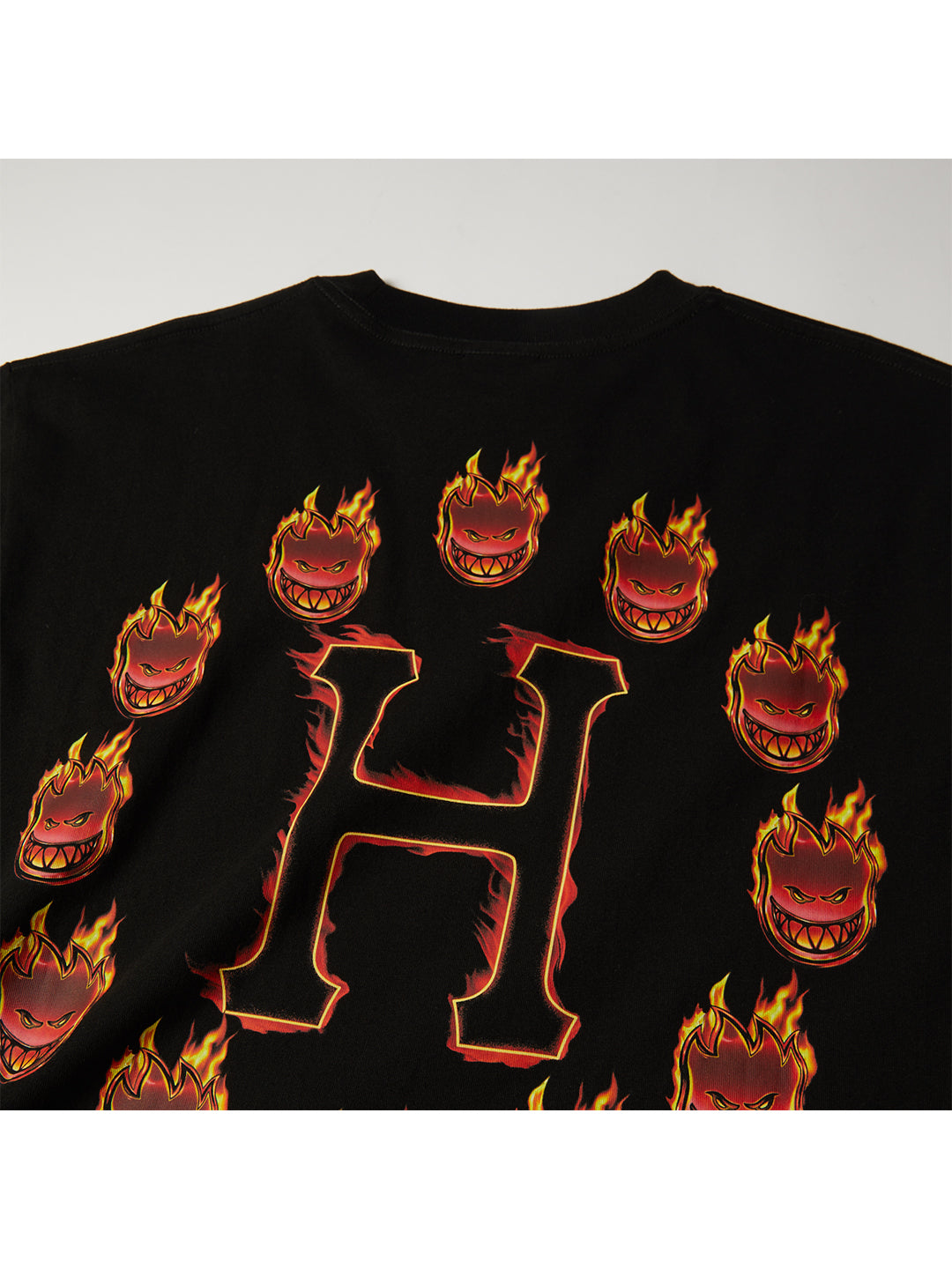 Spitfire Flame Galaxies Tee Black
