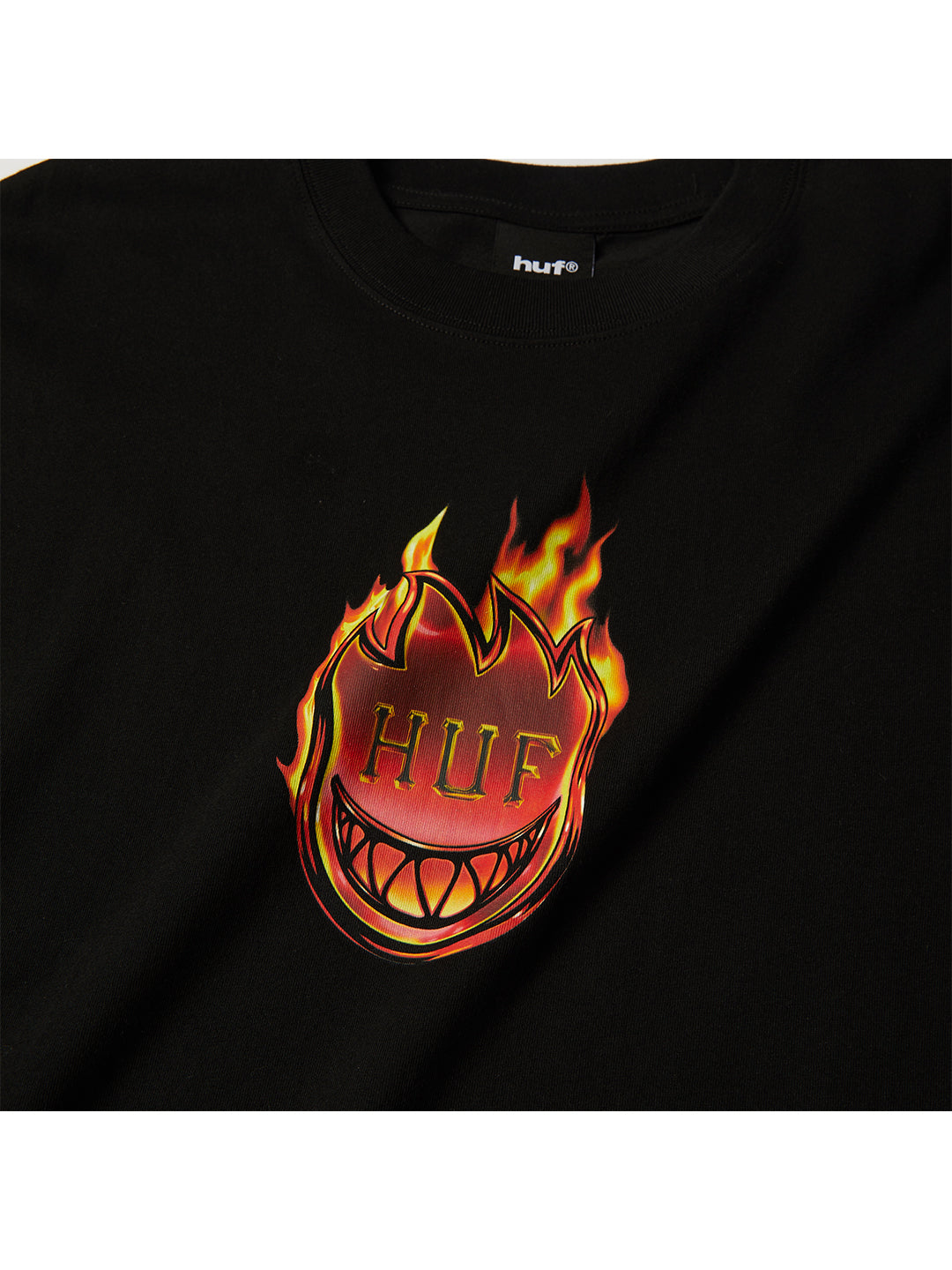 Spitfire Flame Galaxies Tee Black