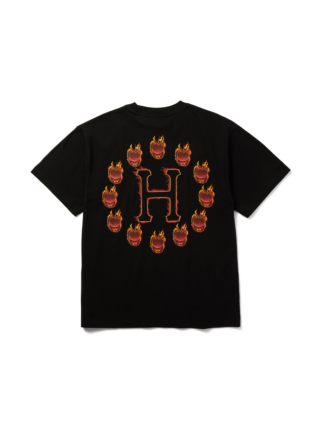 Spitfire Flame Galaxies Tee Black