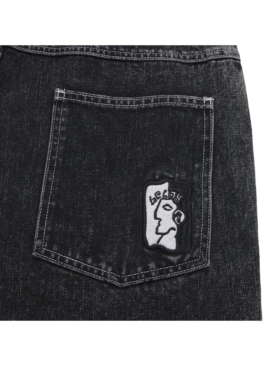 Dieu Grec Jeans Shorts Black