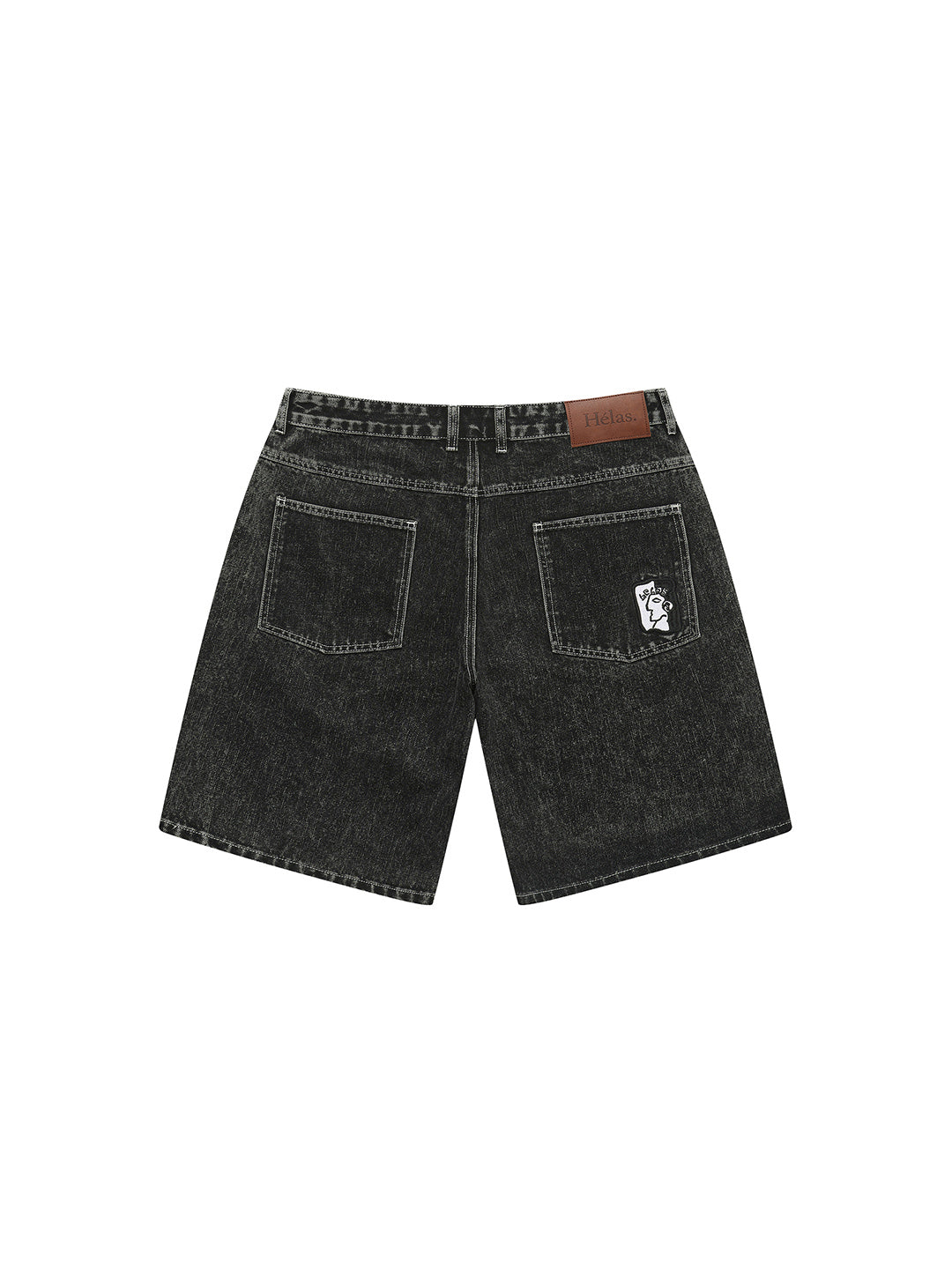 Dieu Grec Jeans Shorts Black
