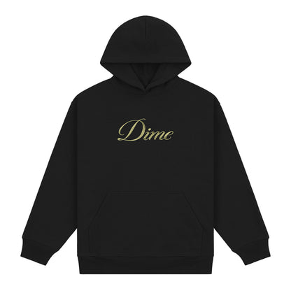 DIME CURSIVE HOODIE BLACK