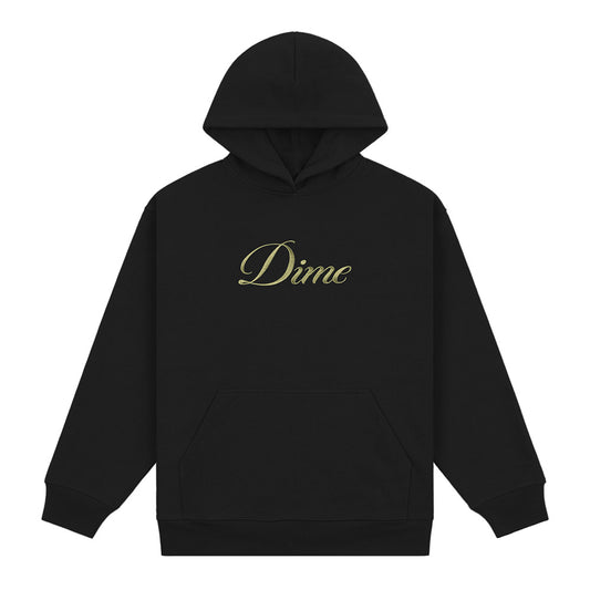 DIME CURSIVE HOODIE BLACK