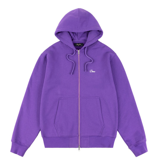 DIME CURSIVE ZIP HOODIE PURPLE