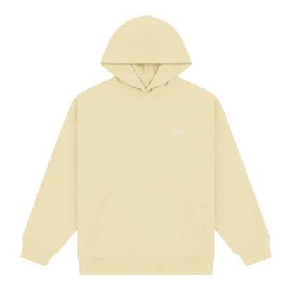 DIME CURSIVE SMALL LOGO HOODIE CREAM