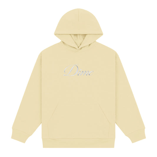 DIME CURSIVE HOODIE CREAM