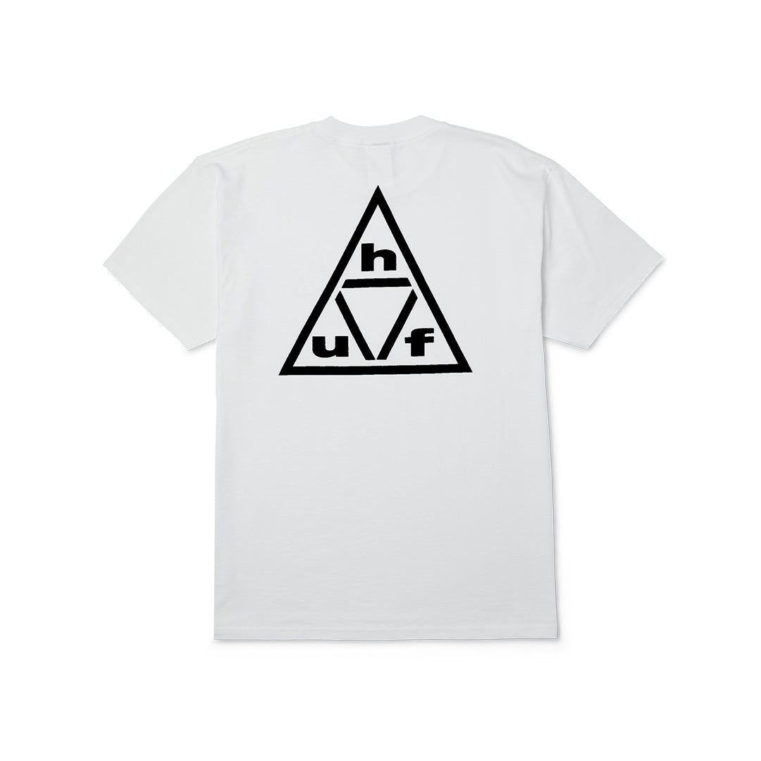 Triple Triangle Tee White